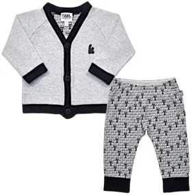 Ensemble gilet et caleçon bicolore