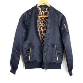 Esmara By Heidi Klum Navy Blouson Bomber Jacket- Size 2