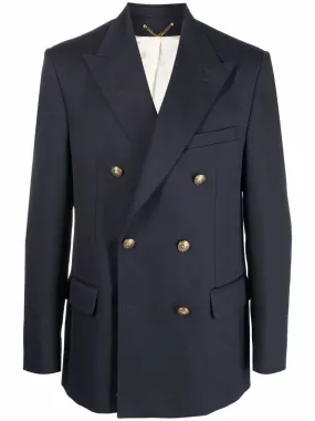 GOLDEN GOOSE Men's Double Breasted Blazer in Compact Gabardine Wool