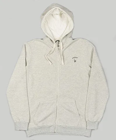 Orsman EMB Zip Hoody Ecru