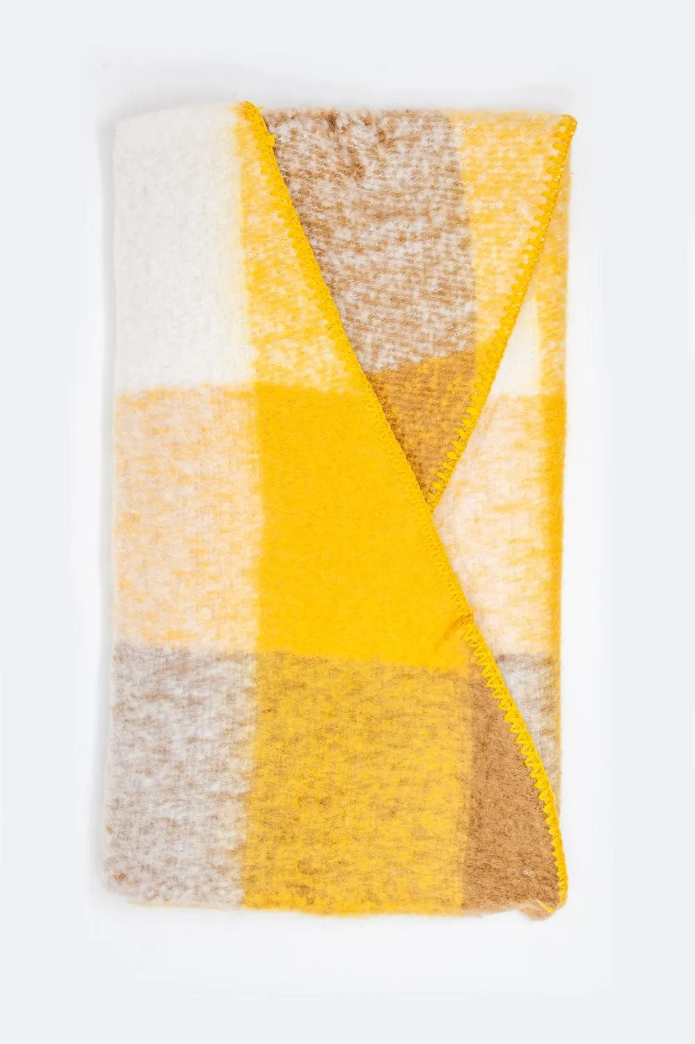 Scarf In Beige And Yellow