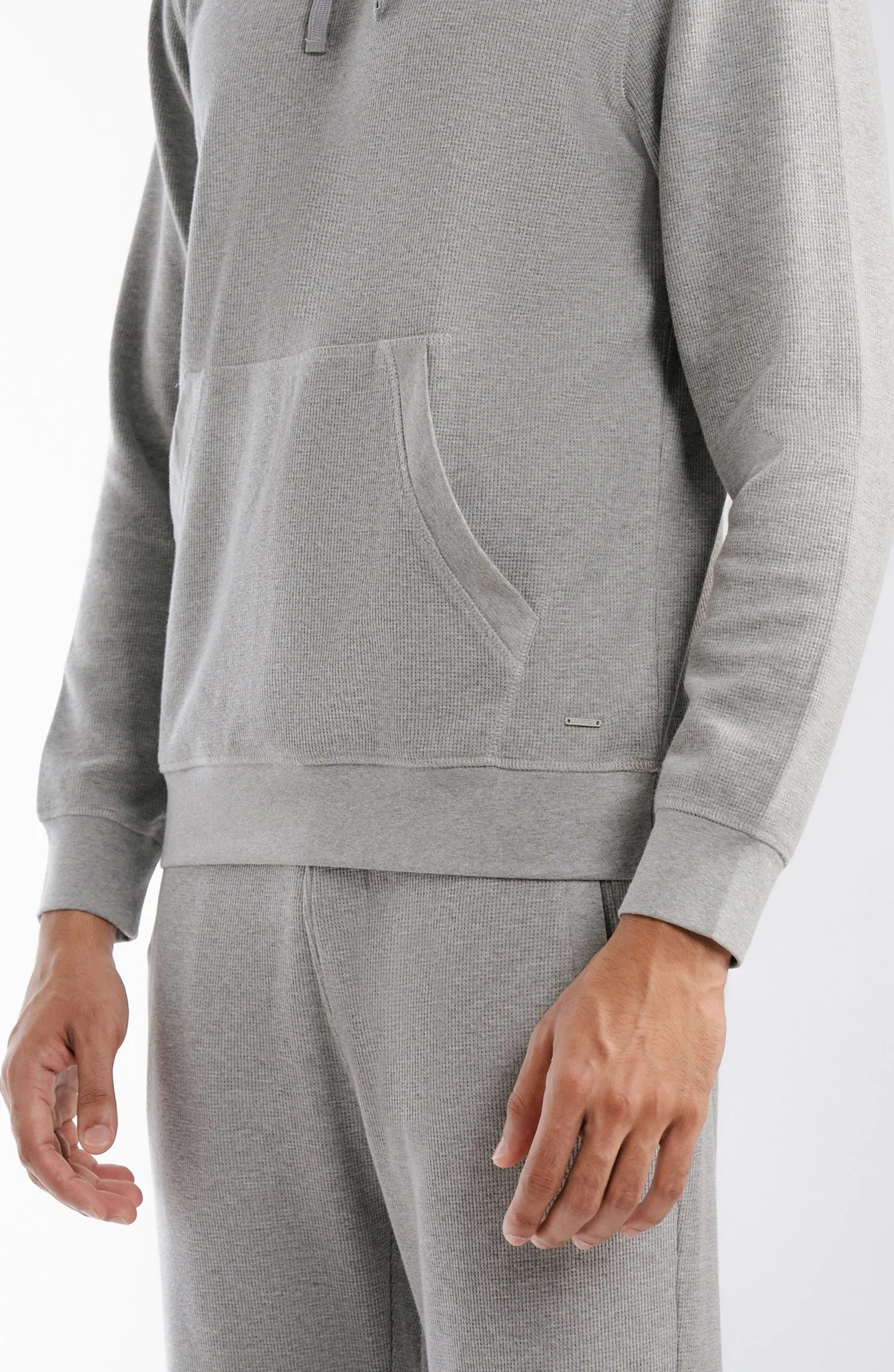 Waffle Pullover - Ash Grey