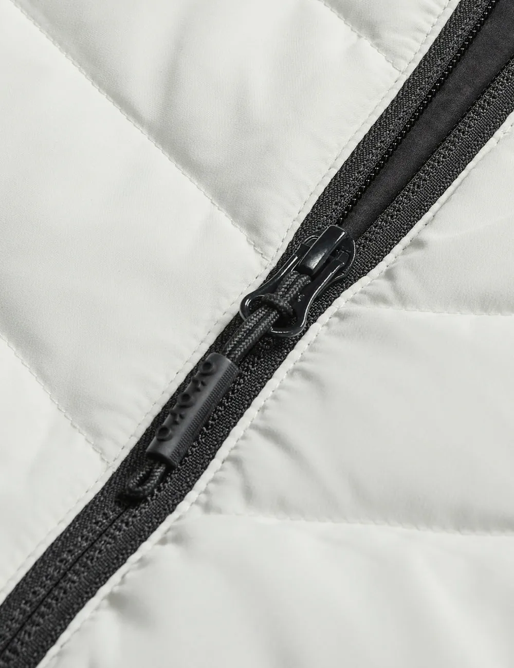 Women's Heated Down Jacket - White / Black
